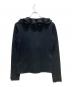 RALPH LAUREN (ラルフローレン) カシミヤ フリルカーディガン ブラック サイズ:M：5000円