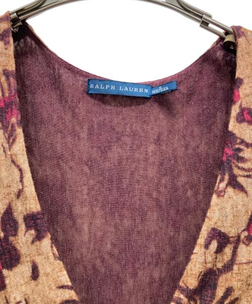 RALPH LAUREN（ラルフローレン）RALPH LAUREN (ラルフローレン) 総柄ワンピース ブラウン サイズ:Sの古着・服飾アイテム