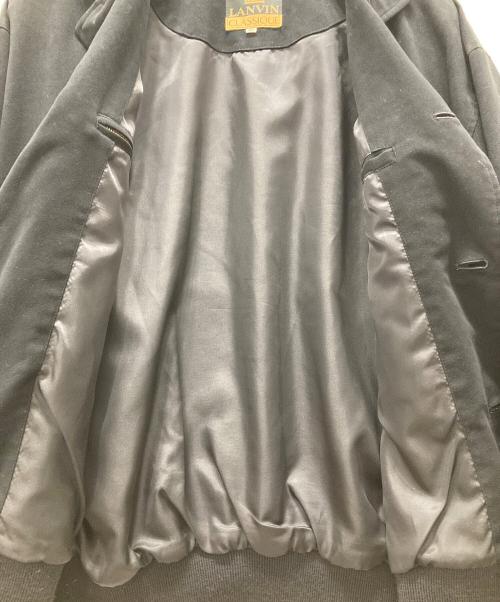 LANVIN CLASSIQUE（ランバンクラシック）LANVIN CLASSIQUE (ランバンクラシック) フェイクスウェードジャケット ブラック サイズ:46の古着・服飾アイテム