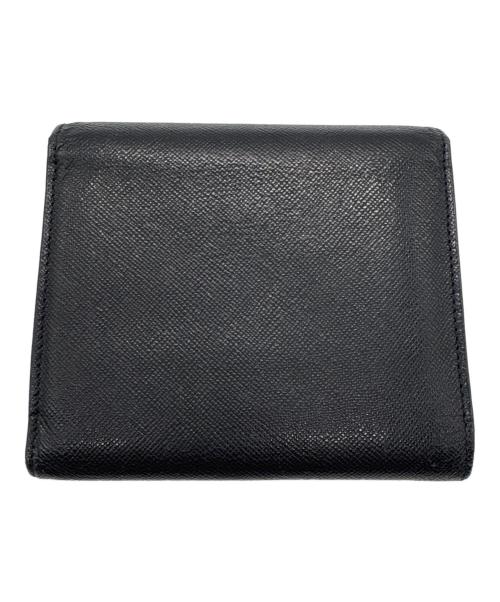 PRADA（プラダ）PRADA (プラダ) 3つ折り財布 ブラックの古着・服飾アイテム