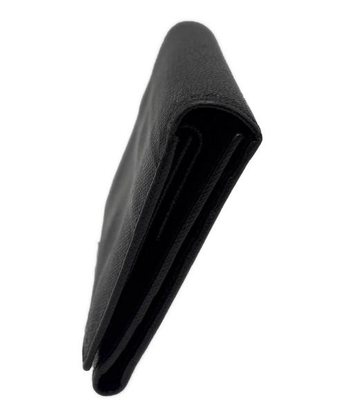 PRADA（プラダ）PRADA (プラダ) 3つ折り財布 ブラックの古着・服飾アイテム