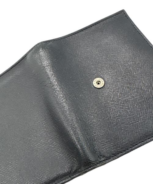 PRADA（プラダ）PRADA (プラダ) 3つ折り財布 ブラックの古着・服飾アイテム