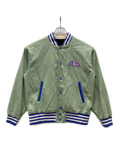 Left Alone（レフトアローン）Left Alone (レフトアローン) リバーシブルスタジャン グリーン サイズ:Mの古着・服飾アイテム