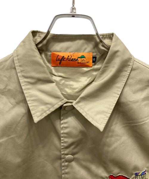 Left Alone（レフトアローン）Left Alone (レフトアローン) ピザ柄コーチジャケット ベージュ サイズ:44の古着・服飾アイテム