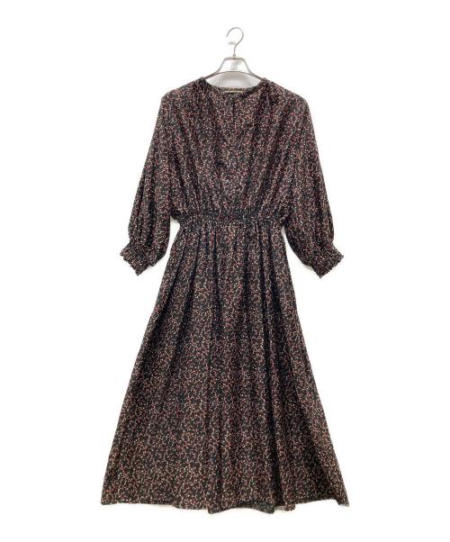 JOURNEE EN ROSE（ジュルネアンローズ）JOURNEE EN ROSE (ジュルネアンローズ) 総柄ワンピース ブラック サイズ:不明の古着・服飾アイテム