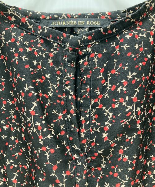 JOURNEE EN ROSE（ジュルネアンローズ）JOURNEE EN ROSE (ジュルネアンローズ) 総柄ワンピース ブラック サイズ:不明の古着・服飾アイテム
