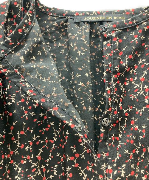 JOURNEE EN ROSE（ジュルネアンローズ）JOURNEE EN ROSE (ジュルネアンローズ) 総柄ワンピース ブラック サイズ:不明の古着・服飾アイテム