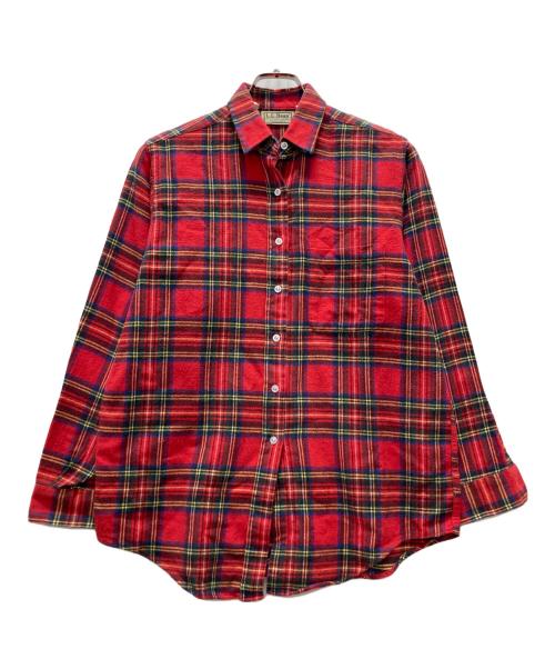 L.L.Bean（エルエルビーン）L.L.Bean (エルエルビーン) USA製ネルシャツ レッド サイズ:6の古着・服飾アイテム