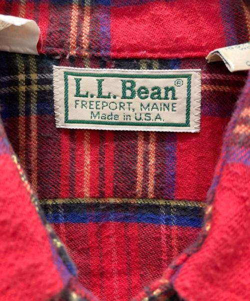 L.L.Bean（エルエルビーン）L.L.Bean (エルエルビーン) USA製ネルシャツ レッド サイズ:6の古着・服飾アイテム