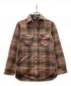 WOOLRICHウールリッチ）の古着「USA製チェックネルシャツ」｜ブラウン