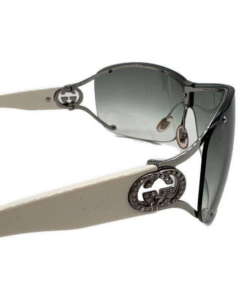 GUCCI（グッチ）GUCCI (グッチ) サングラス ホワイト サイズ:73□01の古着・服飾アイテム