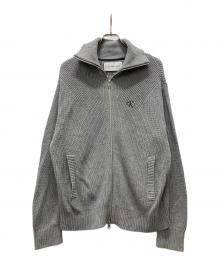 Calvin Klein Jeans（カルバンクラインジーンズ）の古着「ドライバーズニット」｜グレー
