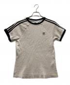 adidas Originalsアディダスオリジナル）の古着「3-STRIPES SLIM TEE」｜アイボリー