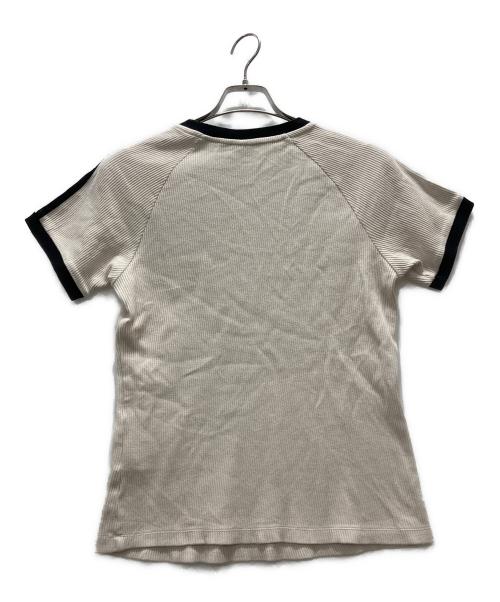 adidas Originals（アディダスオリジナル）adidas originals (アディダスオリジナル) 3-STRIPES SLIM TEE アイボリー サイズ:XLの古着・服飾アイテム