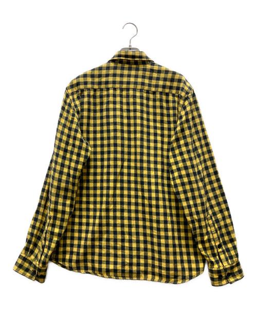 stussy（ステューシー）stussy (ステューシー) チェックネルシャツ イエロー サイズ:Mの古着・服飾アイテム