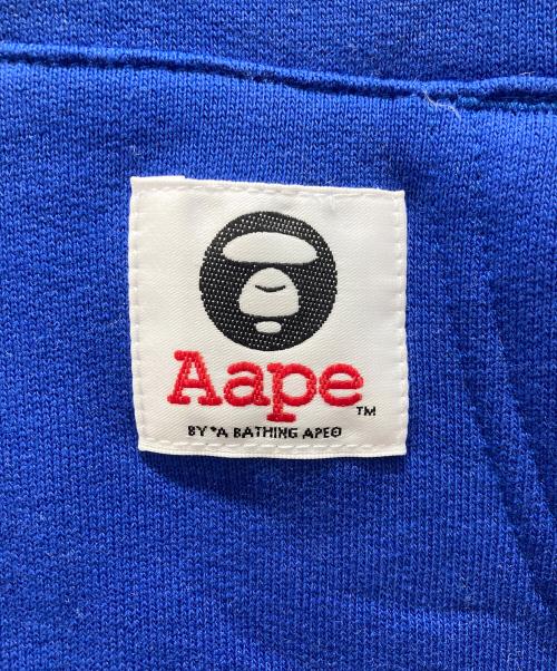 A BATHING APE（ア ベイシング エイプ）A BATHING APE (ア ベイシング エイプ) ワッペンロゴパーカー ブルー サイズ:Mの古着・服飾アイテム