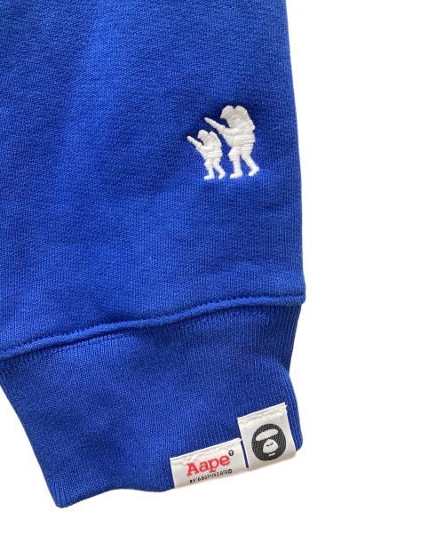 A BATHING APE（ア ベイシング エイプ）A BATHING APE (ア ベイシング エイプ) ワッペンロゴパーカー ブルー サイズ:Mの古着・服飾アイテム