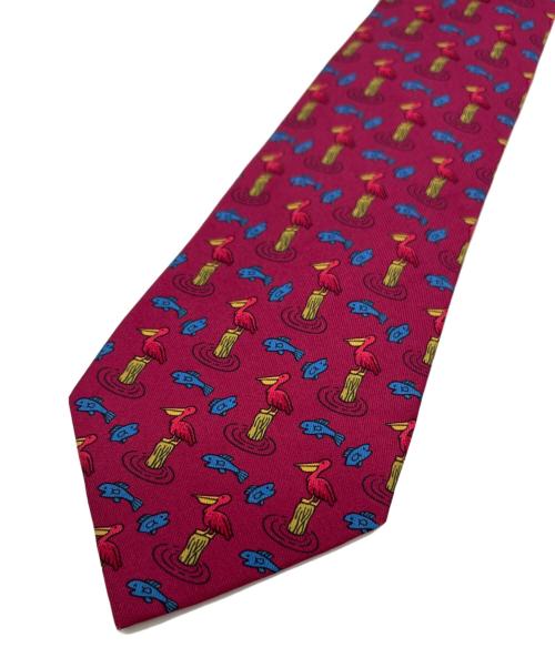 HERMES（エルメス）HERMES (エルメス) ネクタイ ピンク サイズ:FREEの古着・服飾アイテム