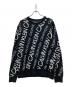 Calvin Klein Jeans（カルバンクラインジーンズ）の古着「総柄ニット」｜ブラック