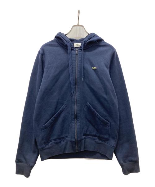 LACOSTE（ラコステ）LACOSTE (ラコステ) ワッペンロゴジップパーカー ネイビー サイズ:４の古着・服飾アイテム