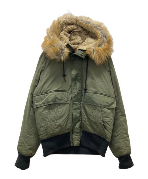 DIESEL（ディーゼル）DIESEL (ディーゼル) N-2Bジャケット オリーブ サイズ:Lの古着・服飾アイテム