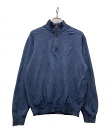 POLO RALPH LAUREN（ポロ・ラルフローレン）の古着「ハーフジップスウェット」｜ネイビー