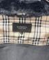 中古・古着 BURBERRY BLACK LABEL (バーバリーブラックレーベル) ラビットファー切替コーデュロイジャケット ブラック サイズ:L：7000円