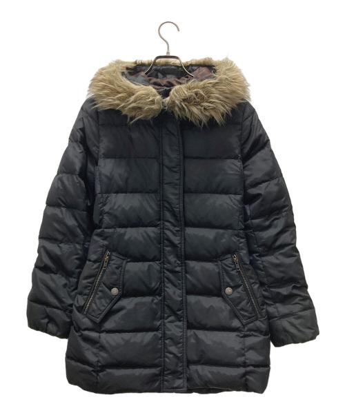 COACH（コーチ）COACH (コーチ) シグネチャーライナー ダウンコート ブラック サイズ:Sの古着・服飾アイテム