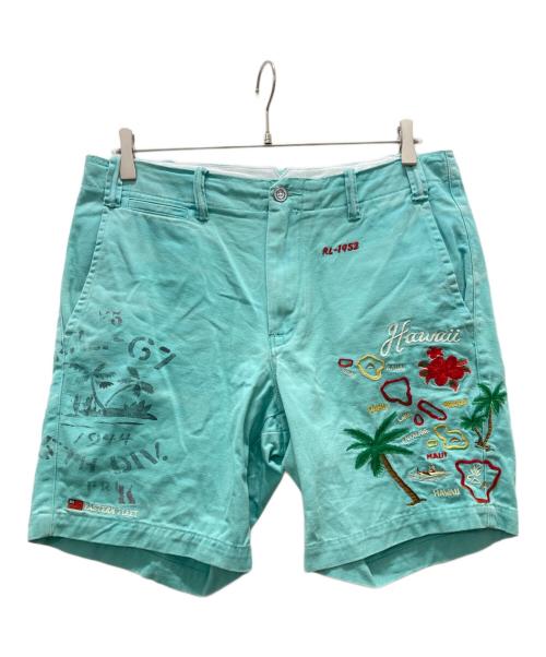 POLO RALPH LAUREN（ポロ・ラルフローレン）POLO RALPH LAUREN (ポロ・ラルフローレン) ハーフパンツ スカイブルー サイズ:32の古着・服飾アイテム