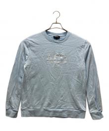 A.P.C.（アーペーセー）の古着「刺繍ロゴスウェット」｜スカイブルー