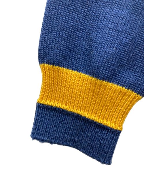 Christian Dior Sports（クリスチャン ディオールスポーツ）Christian Dior Sports (クリスチャン ディオールスポーツ) CDロゴ アーガイルニット ブルー×イエロー サイズ:Lの古着・服飾アイテム
