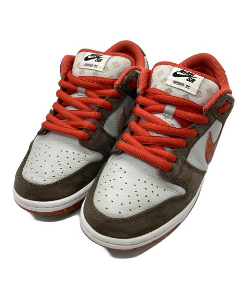 NIKE SB（ナイキエスビー）NIKE SB (ナイキエスビー) Crushed Skate Shop ローカットスニーカー ブラウン×オレンジ サイズ:26の古着・服飾アイテム