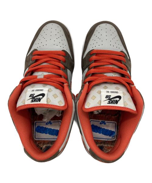 NIKE SB（ナイキエスビー）NIKE SB (ナイキエスビー) Crushed Skate Shop ローカットスニーカー ブラウン×オレンジ サイズ:26の古着・服飾アイテム