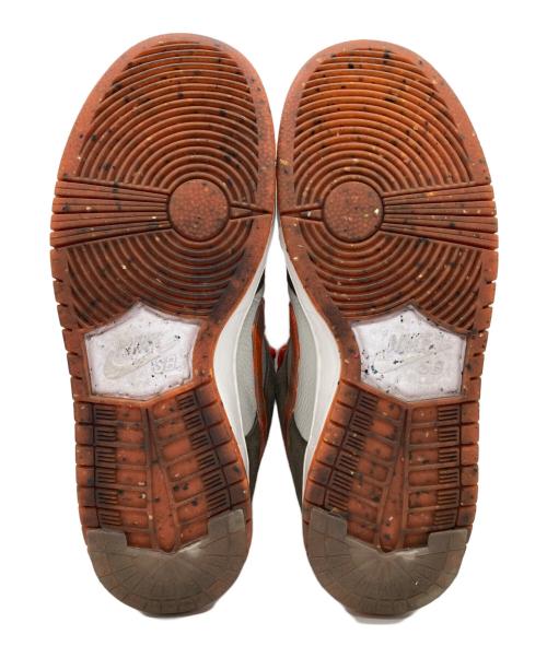 NIKE SB（ナイキエスビー）NIKE SB (ナイキエスビー) Crushed Skate Shop ローカットスニーカー ブラウン×オレンジ サイズ:26の古着・服飾アイテム