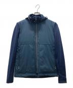 BROOKS BROTHERSブルックスブラザーズ）の古着「ダウン切替ニットジャケット」｜ネイビー