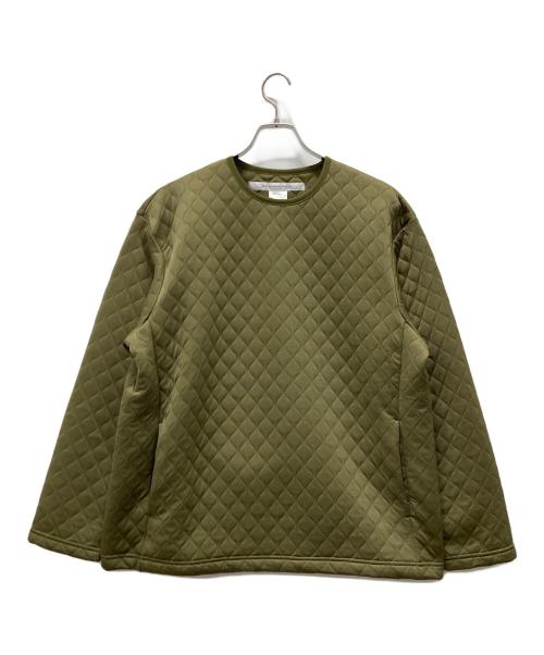 EEL（イール）EEL (イール) キルティングスウェット カーキ サイズ:Lの古着・服飾アイテム