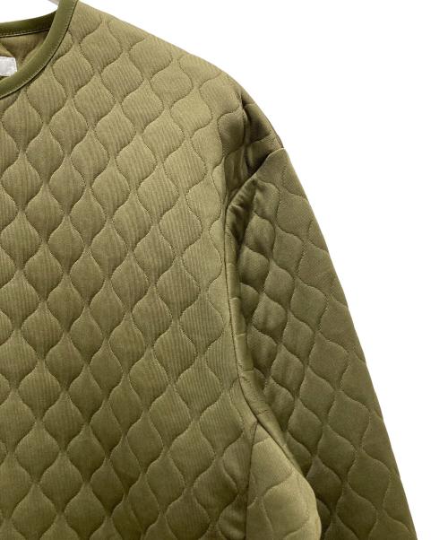 EEL（イール）EEL (イール) キルティングスウェット カーキ サイズ:Lの古着・服飾アイテム