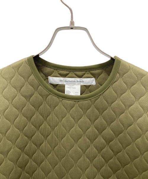 EEL（イール）EEL (イール) キルティングスウェット カーキ サイズ:Lの古着・服飾アイテム