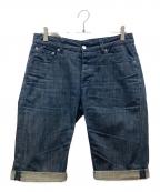 RAF BY RAF SIMONSラフバイ ラフシモンズ）の古着「デニムハーフパンツ」｜インディゴ