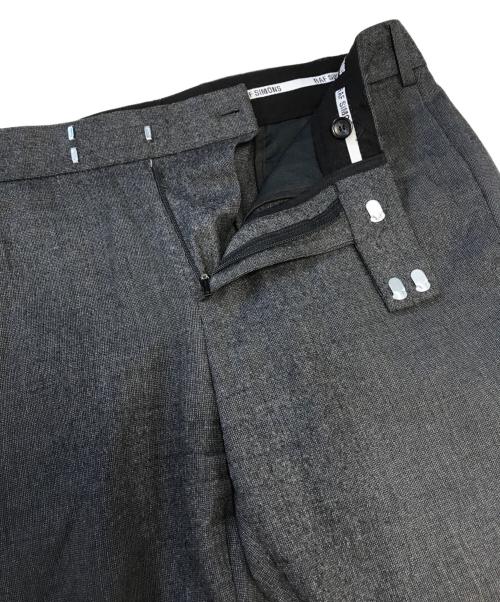 RAF SIMONS（ラフシモンズ）RAF SIMONS (ラフシモンズ) ウールスラックス グレー サイズ:Mの古着・服飾アイテム
