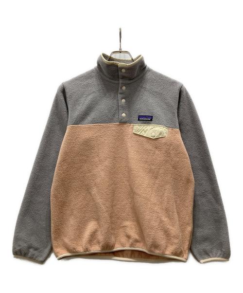 Patagonia（パタゴニア）Patagonia (パタゴニア) シンチラスナップTプルオーバー ピンク×グレー サイズ:Sの古着・服飾アイテム