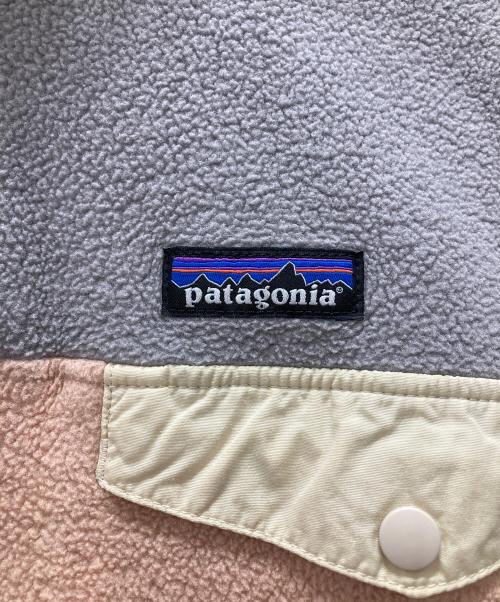 Patagonia（パタゴニア）Patagonia (パタゴニア) シンチラスナップTプルオーバー ピンク×グレー サイズ:Sの古着・服飾アイテム