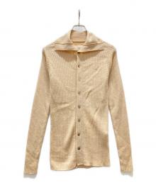 Ernie Palo（アーニーパロ）の古着「ロングニットカーディガン」｜ベージュ