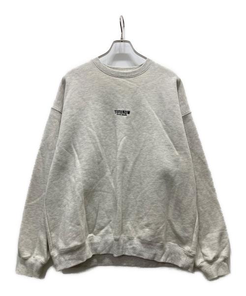 RAGEBLUE（レイジブルー）RAGEBLUE (レイジブルー) TOTONOW バックプリントヘビーウェイト裏毛スウェット グレー サイズ:Lの古着・服飾アイテム