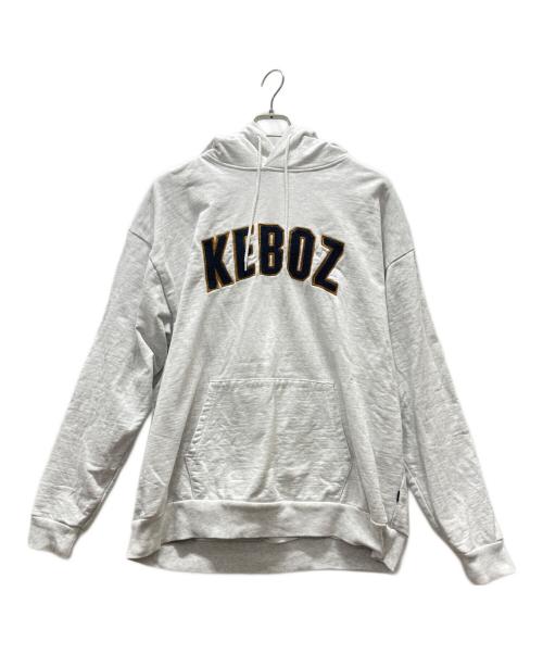 KEBOZ（ケボズ）KEBOZ (ケボズ) FREAK'S STORE (フリークスストア) ARCH LOGO SWEAT HOODIE グレー サイズ:Lの古着・服飾アイテム