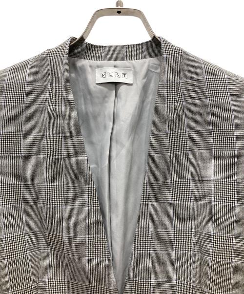 PLST（プラステ）PLST (プラステ) ウォームリザーブカラーレスジャケット+パンツ グレー サイズ:Mの古着・服飾アイテム