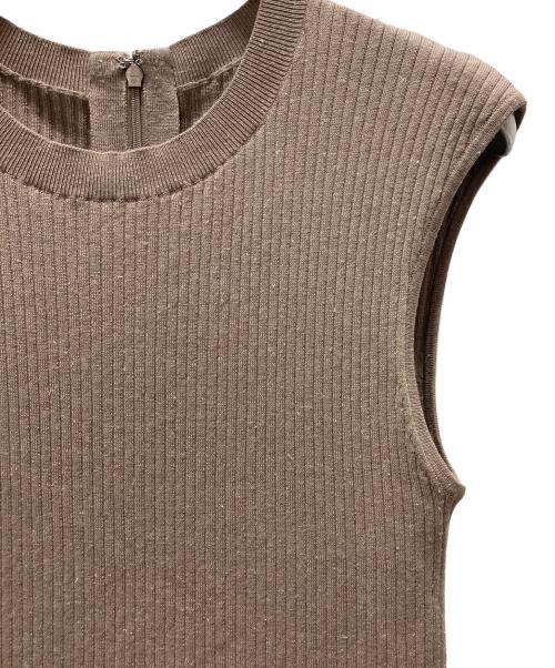 ARPEGE STORY（アルページュストーリー）ARPEGE STORY (アルページュストーリー) ティアードドッキングワンピース ブラウン サイズ:2の古着・服飾アイテム