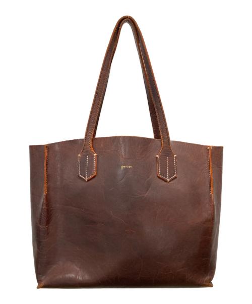 genten（ゲンテン）genten (ゲンテン) トートバッグ ブラウンの古着・服飾アイテム