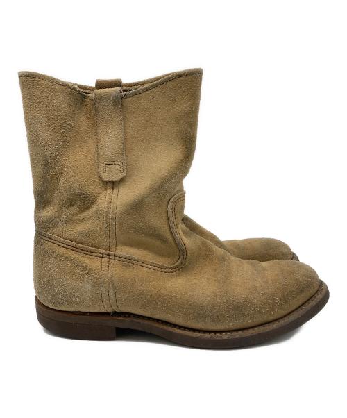 RED WING（レッドウィング）RED WING (レッドウィング) ペコスブーツ ベージュ サイズ:US7の古着・服飾アイテム