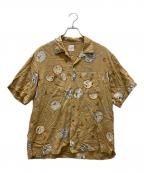 KARL HELMUTカールヘルム）の古着「総柄半袖シャツ」｜ベージュ